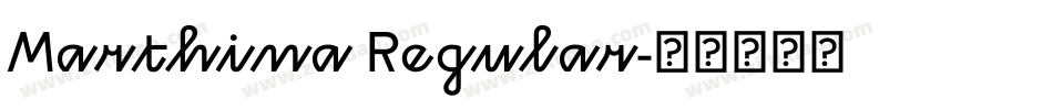 Marthina Regular字体转换